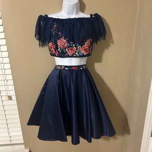 Royal We Navy Lace Dress